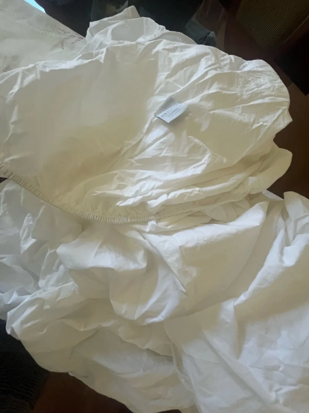 Arhaus White King size Fitted sheet only - Made in Italy